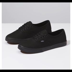Black low vans